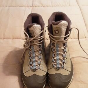Merrell Women's Lace Up Boots - Brown and Tan